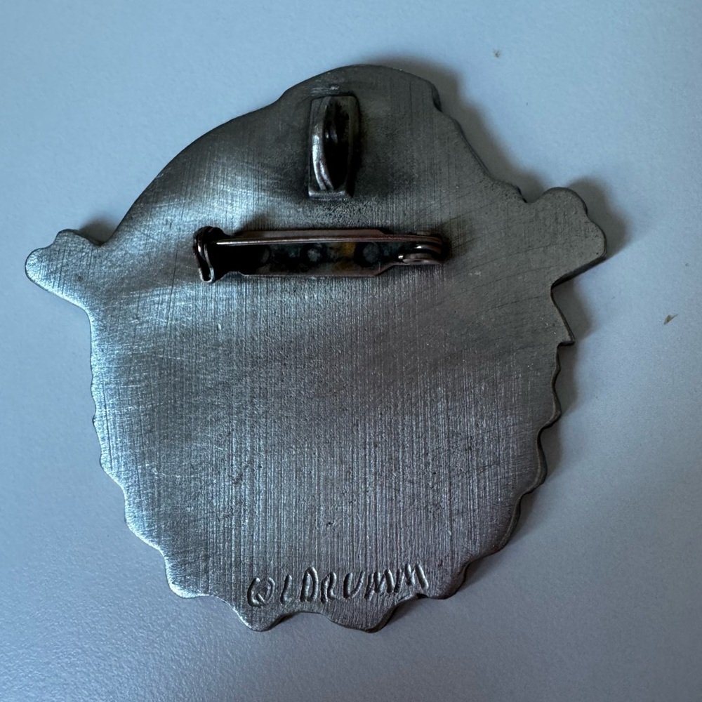 Don Drumm pewter anniversary pendant/brooch - Picture 2 of 5